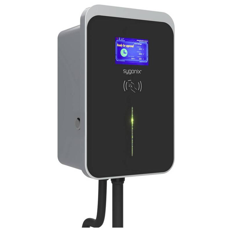 Sygonix Wallbox Typ 2 Mode 3 32A 22kW App WiFi RFID Elektroauto Ladegerät - 4064161394053