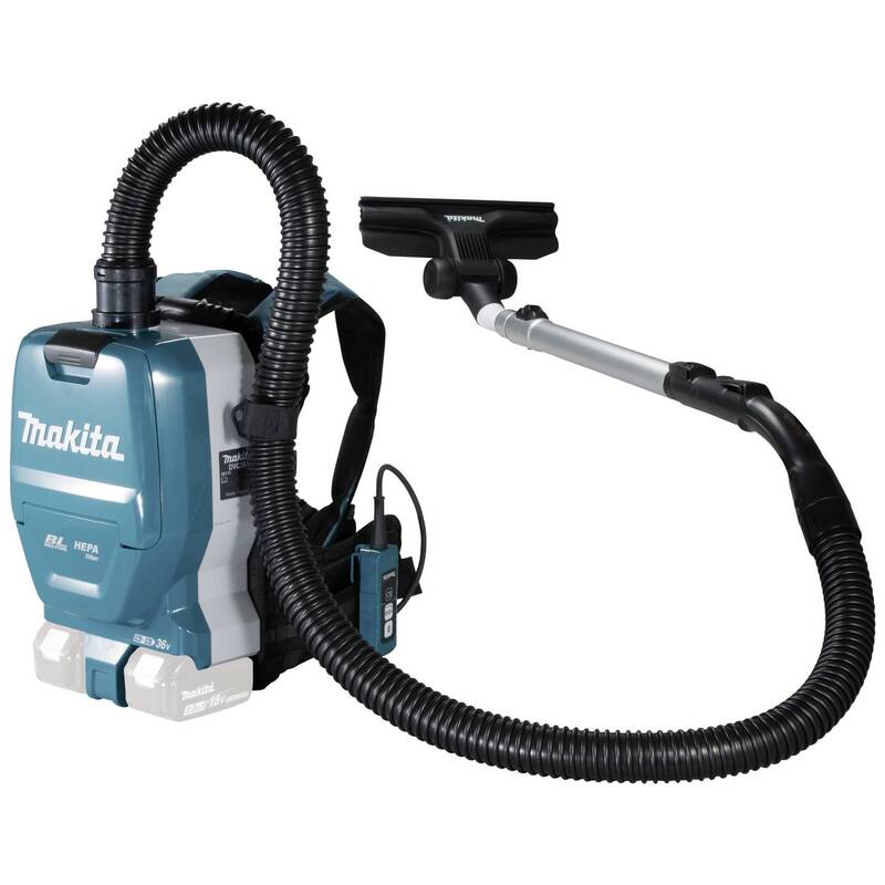 Makita Akku-Rucksackstaubsauger 2x18V akkubetrieben Staubsauger 70dB türkis - 88381870016