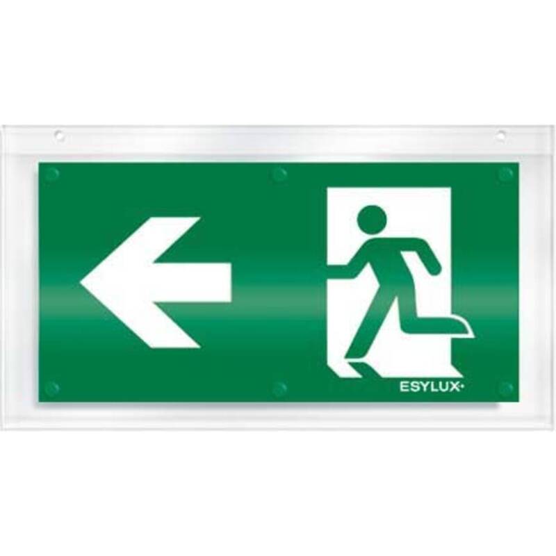 EsyLux Piktogramm Notausgang links Schildsymbol Acrylglas 350x190mm SLX 10 mm - 4015120079016