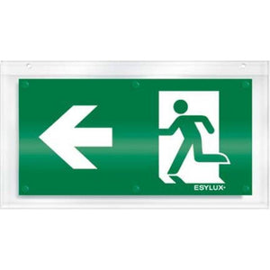 B-Ware EsyLux Piktogramm Notausgang links Schildsymbol Acrylglas 350x190mm SLX 10 mm