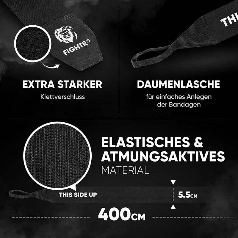 CORE Kinder Boxbandagen 2,5m Boxbandagen optimaler Schutz für Boxen MMA - 4260723851112