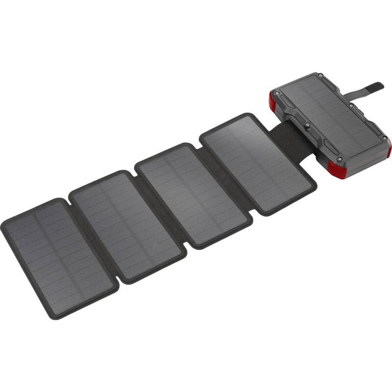VOLTCRAFT VC-SPB-20.000 Solar-Powerbank 20000mAh IP54 4x Solarmodule USB-C - 4064161291062