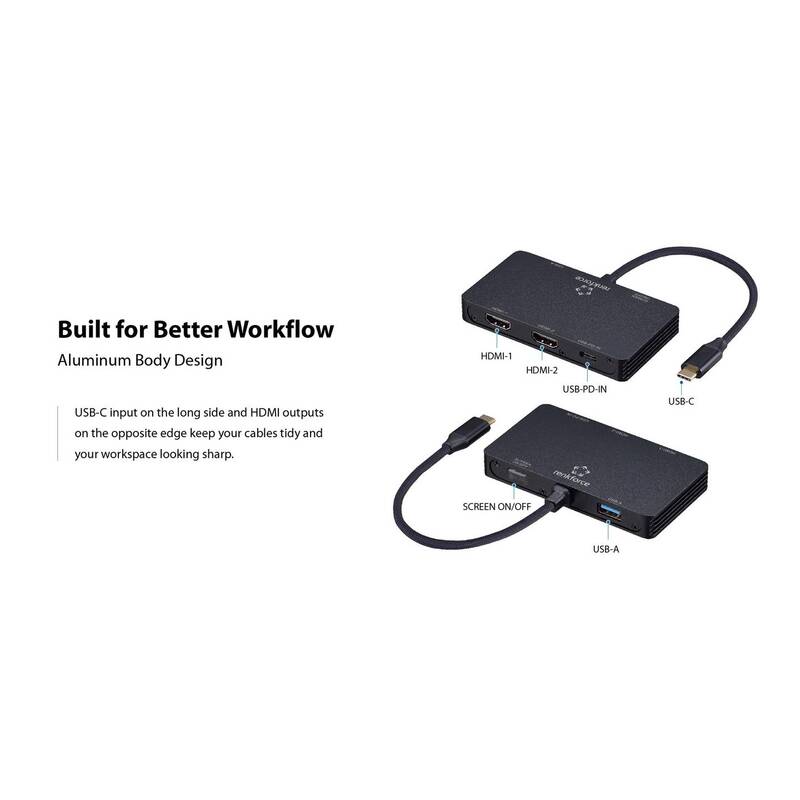 RENKFORCE RF-USBHA-480 4-IN-1 USB Hub Adapter mit 4 Ports für PC und Laptop - 4064161476384