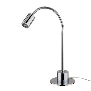B-Ware Busch Tischleuchte Lampe LED-Tischlampe Karen chrom Metall höhenverstellbar