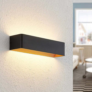B-Ware Arcchio LED Wandlampe Karam dimmbar schwarz gold Wandleuchte 11,2W 3000K 700lm