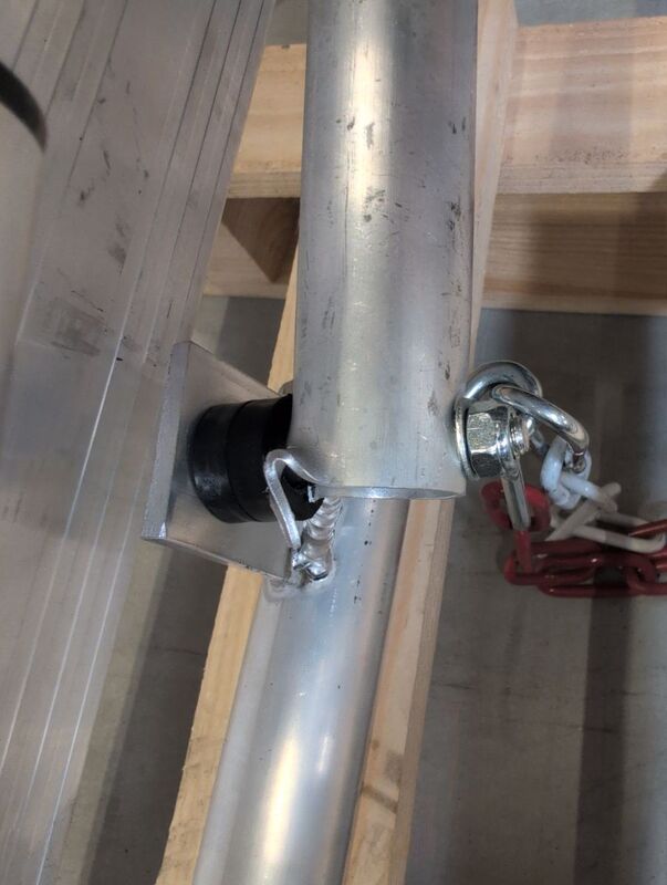 Euroline Alu-Podestleiter klappbar 1x12 Aluminium Arbeitsplattform 4,57m 4,31m - 4003311327121