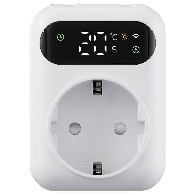 Sygonix Universalthermostat Zwischenstecker Heizungsregler Wochenprogramm 230V - 4064161478821