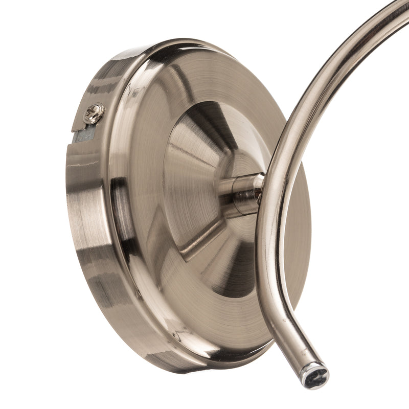 Euluna Wandleuchte Varietta mit Glasschirm nickel Wandleuchte Deko-Leuchte Lampe - 5903839985928