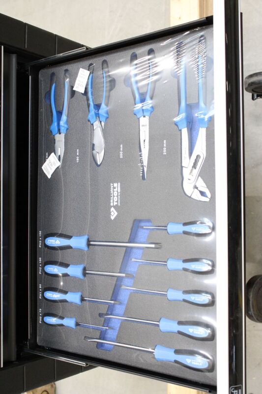 Brilliant Tools Werkstattwagen Werkzeugwagen 7 Schubladen 400kg Traglast mobil - 4042146831878