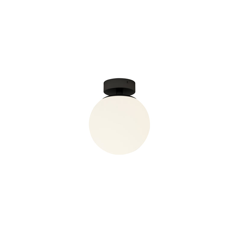 Lucande Deckenlampe Bidolo LED Lampe dimmbar schwarz IP44 Ø15cm 17,7cm hoch - 4251911776348