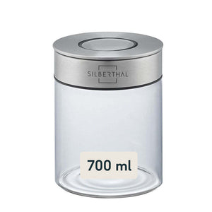 B-Ware SILBERTHAL Vorratsglas Aufbewahrungsglas Borosilikatglas 700ml 2er Set