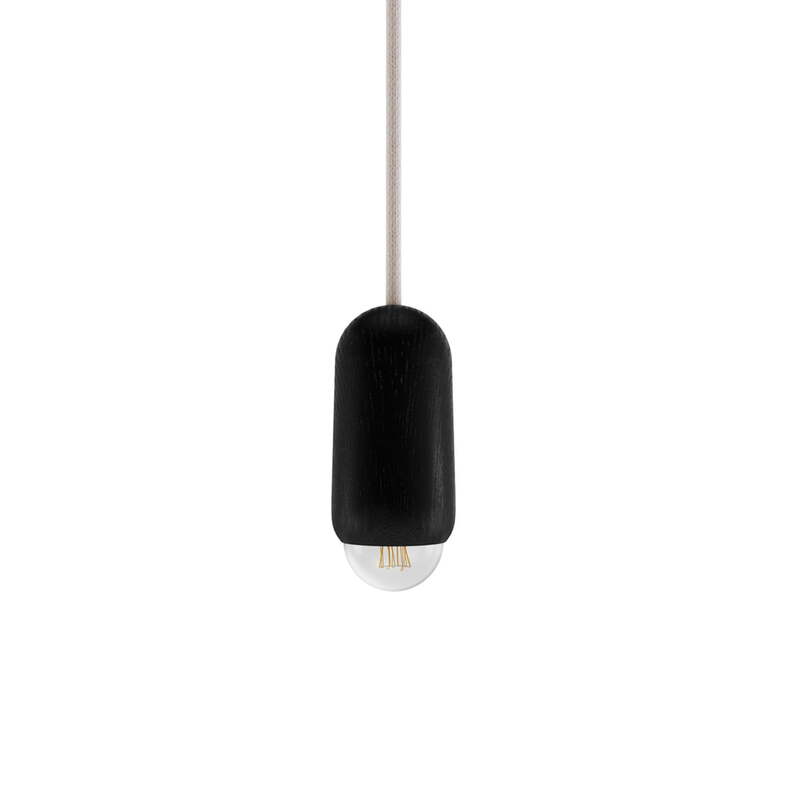 Hartô Pendelleuchte Luce Hängeleuchte Eiche schwarz klein Designlampe Lampe S139 - 3700890914506