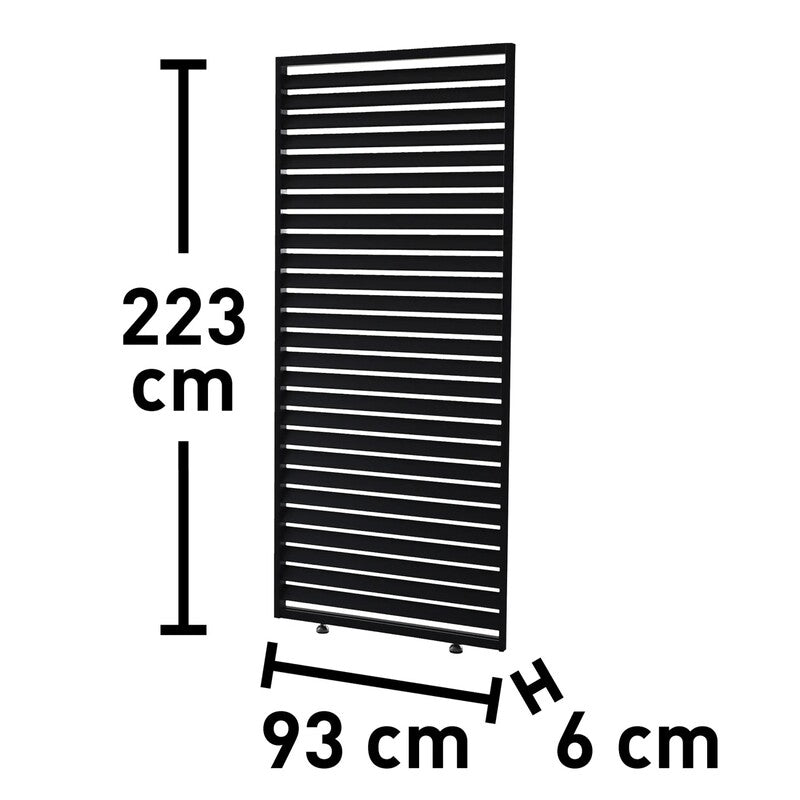 Sichtschutzpaneel Pergola Carinda Aluminium anthrazit 223x93cm individuell - 4007873298806