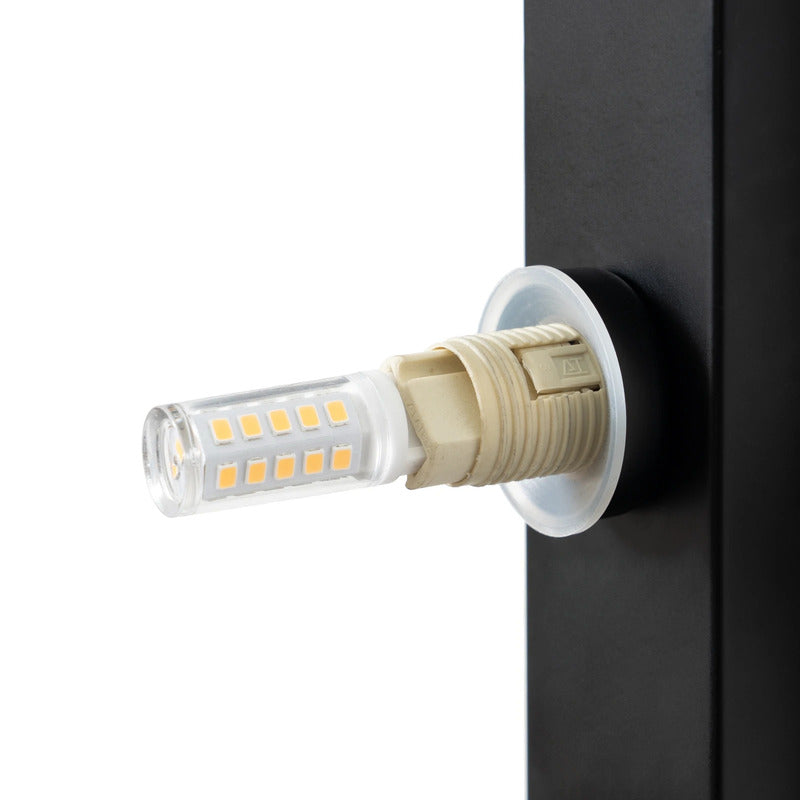 Lindby Wandleuchte Tavrik LED Lampe dimmbar schwarz-weiß IP für Feuchträume 30cm - 4255830902185