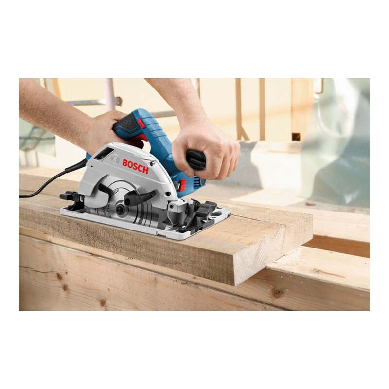 Bosch Handkreissäge GKS 55+ GCE Säge 1350W präzise Schnitte in Holz 63mm - 4059952636733