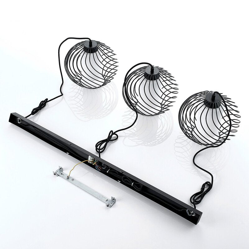 Lindby Cedrice Pendelleuchte Hängeleuchte Deckenlampe Lampe 3-flammig E27867 - 4251096569964