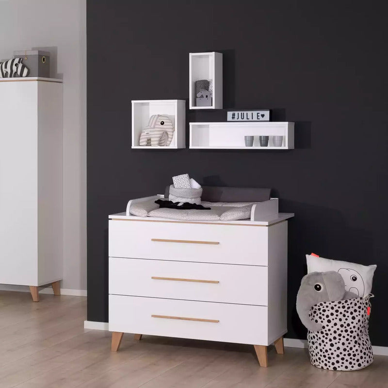 PAIDI Wandbox Regal Julie Aufbewahrung Kinderzimmer Weiß Stauraum Spielzeug - 4250004671973