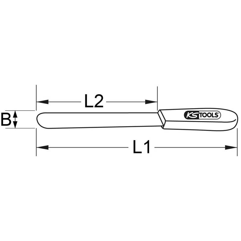 KS Tools Spachtelmesser FlachschaberAluminium Bronze 260 mm x 25 mm Werkzeug - 4042146539637