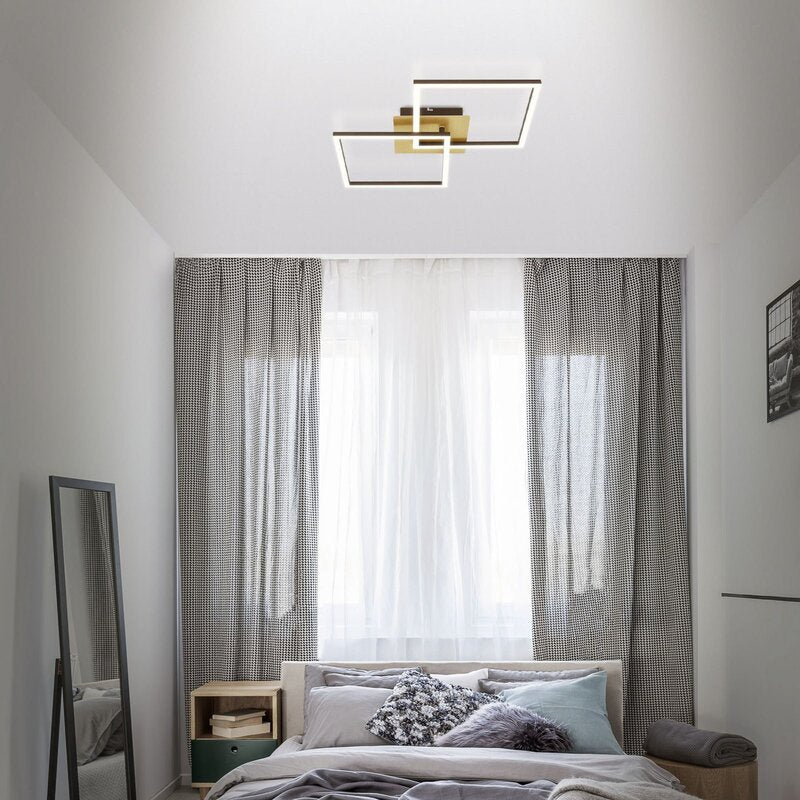 LED Deckenleuchte Deckenlampe Frame gold dimmbar Memoryfunktion Raum Beleuchtung - 4002707422174