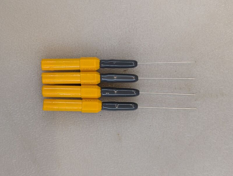 Fluke Prüfspitzen-Set CAT I 60VDC Gelb 4mm flexible Pins 5 Stück Elektrotechnik - 0095969087513