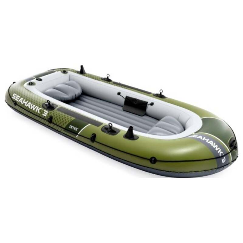 Intex Schlauchboot Boot Set Seahawk 3 Paddel Handpumpe Reparaturflicken - 6941057430652