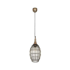 B-Ware TRIO LIGHTING Hängeleuchte Soraya LED Pendelleuchte dimmbar altmessing 58cm hoch
