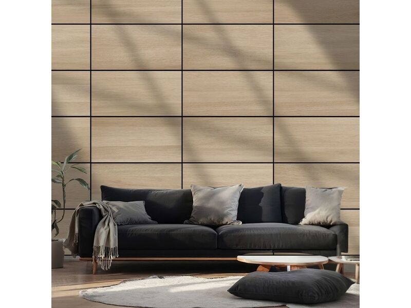 Amadeo Wandpaneel AkustikBoard Eiche Natur 3 Stück Schallabsorber 80x40cm - 9180007771156