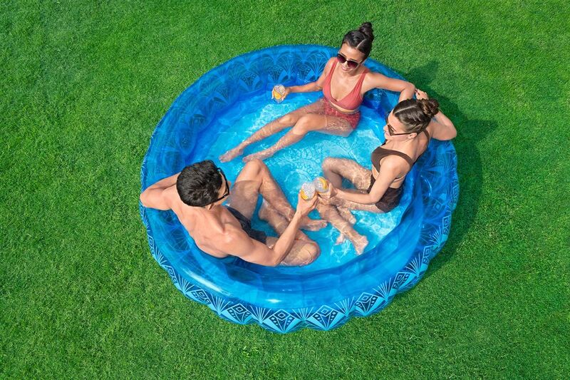 Bestway Uppblsbar Pool Extra Stark Bl Bohemisk 168x53 Cm +6 r Trdgrd 54479 - 6941607368404