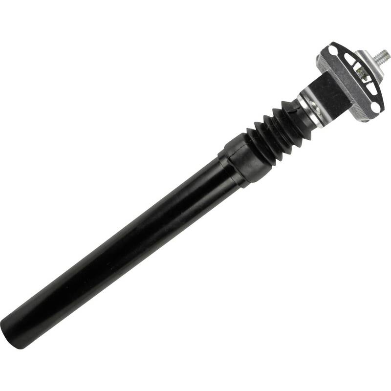 Fischer Fahrrad Sattelstütze Federstütze schwarz 350mm 35mm Federweg Komfort - 4008153856297