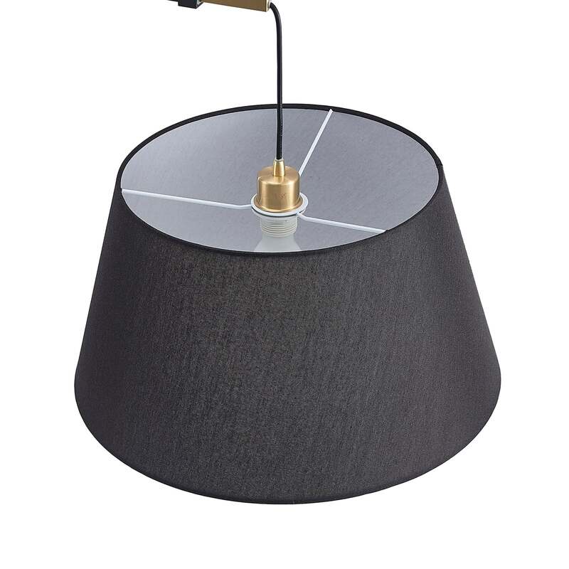Lucande Wandleuchte Beleza LED Wandlampe ausziehbar schwarz gold 150cm Höhe - 4251911710243