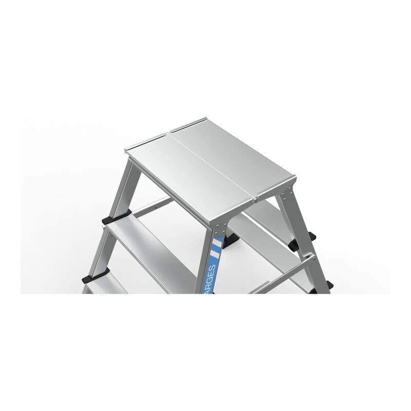 Zarges Arbeitspodest XLstep P 2x4 Stufen stabil und beidseitig begehbar 150kg - 4003866401031