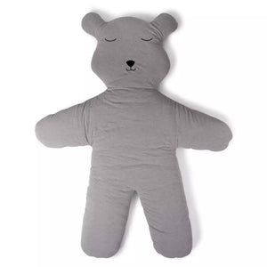B-Ware Childhome Spielteppich Matte Krabbeldecke Teddy Grau Baby Spielmatte