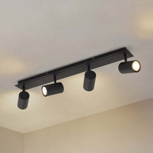 B-Ware Lindby Deckenstrahler Joffrey LED Lampe dimmbar 4-flg schwarz 70cm GU10 IP20