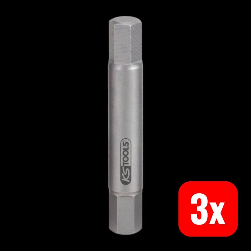 KS Tools Sechskant-Bit Chrom-Vanadium Stahl 10mm 75mm Werkzeug 1 Stück 60g - 4042146222966