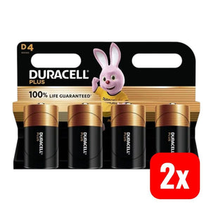 2x B-Ware Duracell Batterie 1,5V Mono D Plus-D K4 (Bli.4) zuverlässige Energiequelle