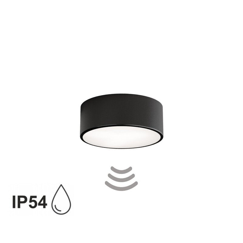 TEMAR LIGHTING Deckenlampe Cleo 200 Leuchte Sensor Lampe schwarz Metall Ø20cm - 5907623692344