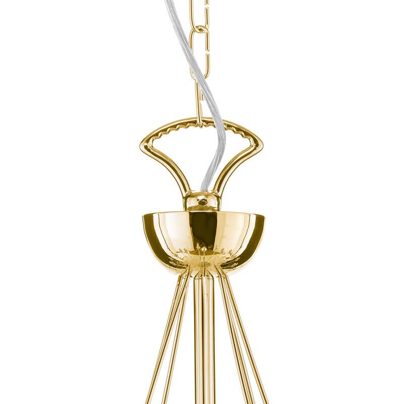 Kronleuchter Retro 16-flammig gold 90 cm dimmbar von Domiluce - 5905563001653