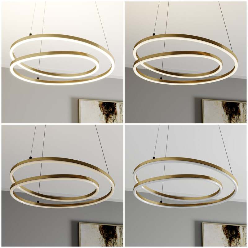 Lindby Pendelleuchte Hängelampe LED messing dimmbar Leuchte Lampe warmweiß - 4251096563702