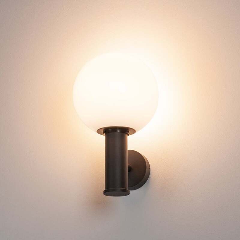 SLV Außenwandleuchte Gloo Pure IP44 anthrazit Gartenleuchte Wandleuchte Lampe - 4024163222235