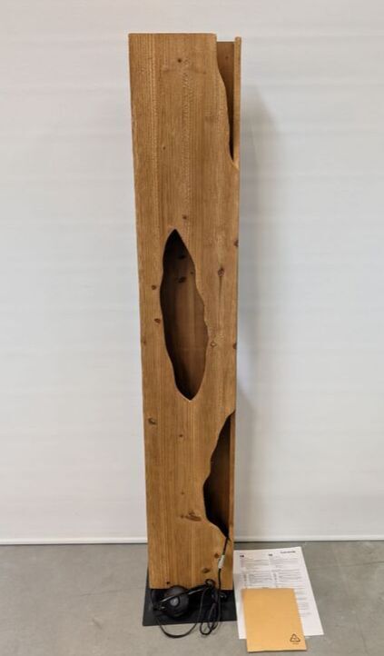 Lucande Stehleuchte Tarry Holz Lampe Leuchte E27 4-flammig 137cm natur 24cm - 4255830906237