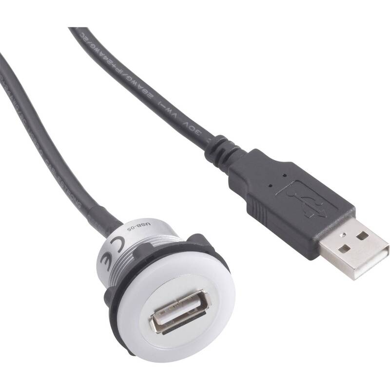 TRU COMPONENTS USB A Kabel Verbindungskabel Adapter Beleuchtung Schwarz 1,5 m - 4016139086453