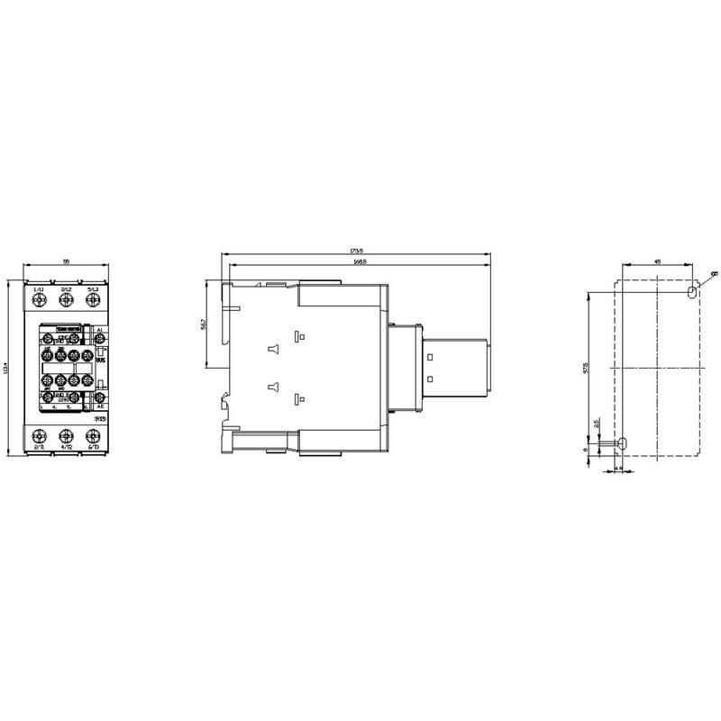Siemens Schütz Lastschütz Magnetschalter AC 400V 37kW 3polig Schraubanschluss S2 - 4011209940956