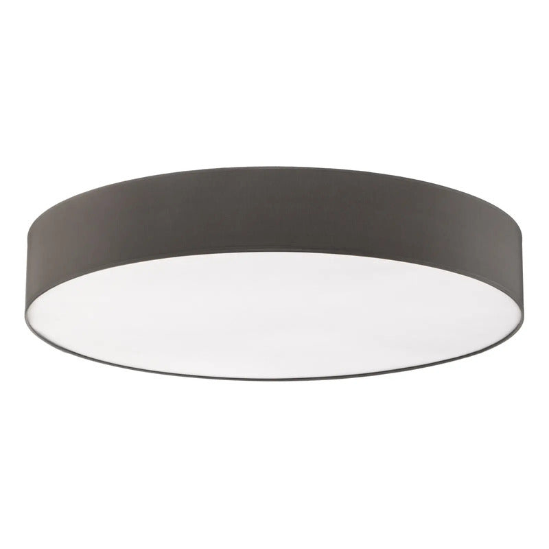 TK-Lighting Deckenleuchte Rondo grau LED dimmbar 6-flammig Metall Textil Ø 80 cm - 5901780527259