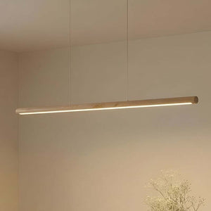 B-Ware Lucande Holz Hängeleuchte Pendelleuchte Maruta Led 3000 K 120 Cm Balken Lampe