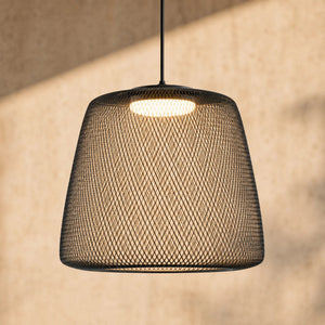 B-Ware Lucande Außenhängelampe Korvyn LED Gartenlampe dimmbar schwarz Ø50cm IP44 3000K
