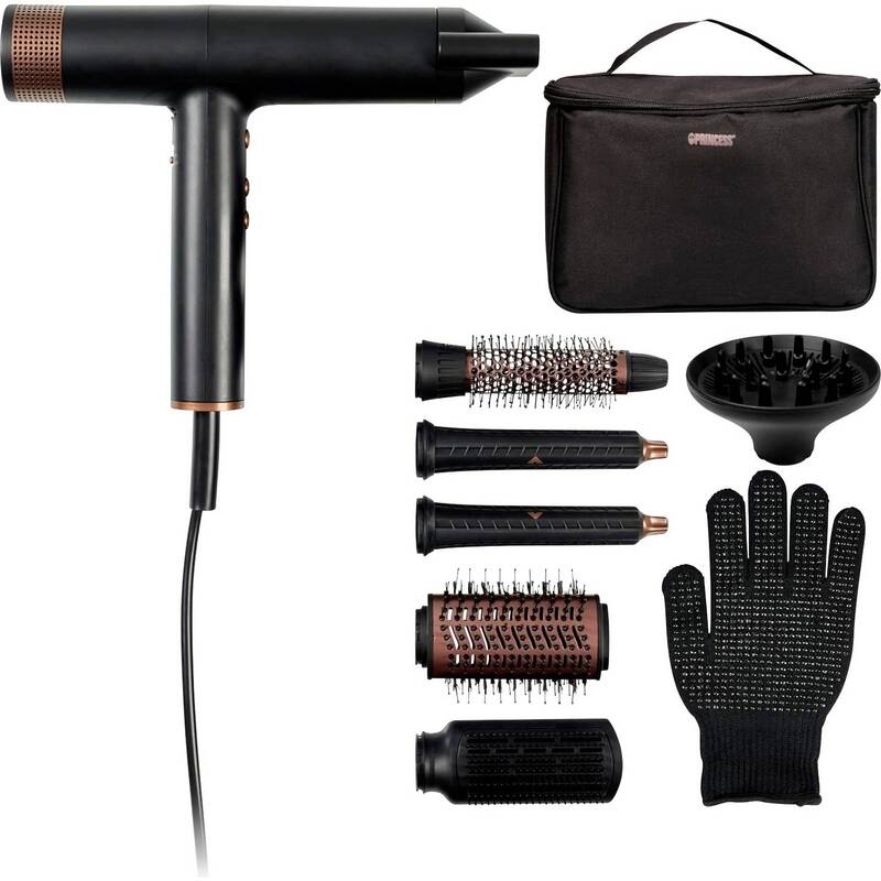 Princess Profi-Airstyler Haartrockner Föhn Haarstyler Schwarz - 8712836997707