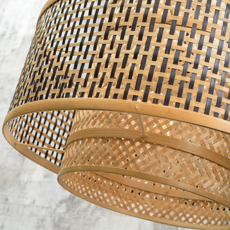 Good&Mojo Hängeleuchte Pendelleuchte Bhutan LED Lampe dimmbar creme schwarz - 8716248085755