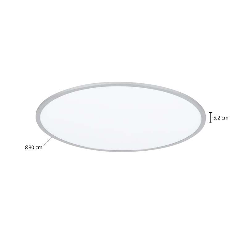 Lindby Deckenlampe Deckenleuchte Narima LED Lampe dimmbar silber Ø80cm CCT Licht - 4251096579741