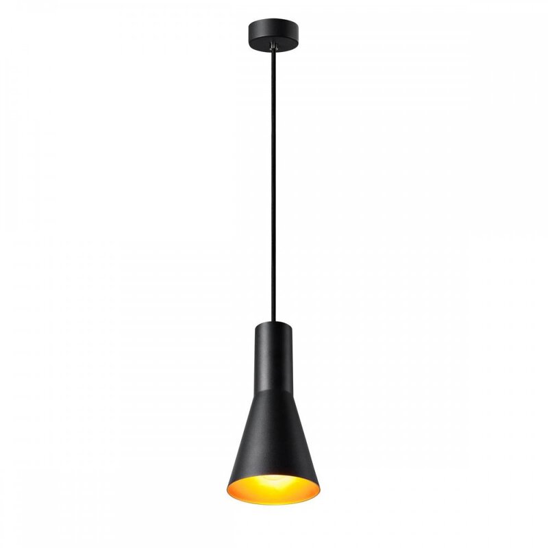 SLV Phelia Hängeleuchte Hängelampe Deckenlampe Leuchte Lampe schwarz gold Ø 1423 - 4024163231459