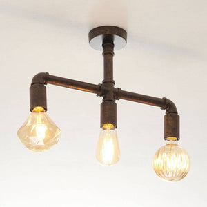 B-Ware Lampenwelt.com Leonas LED-Deckenlampe Deckenlampe Lampe Industriestil 3flammig